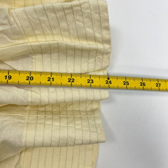 NWOT Farm Rio Lea One Shoulder Off-White Linen Blend Mini Dress Size L 3D Petal - Picture 13 of 14